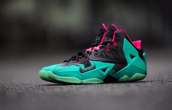 lebron 11 south beach on feet